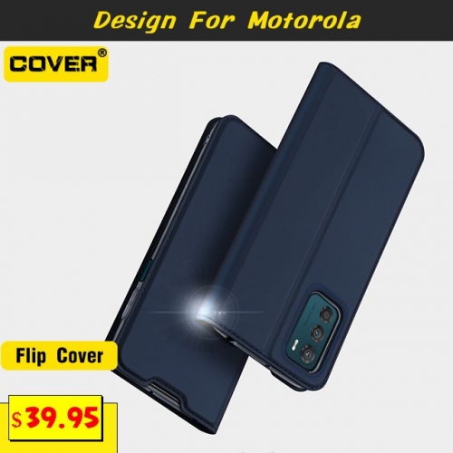 Leather Wallet Case For Motorola G82/G62