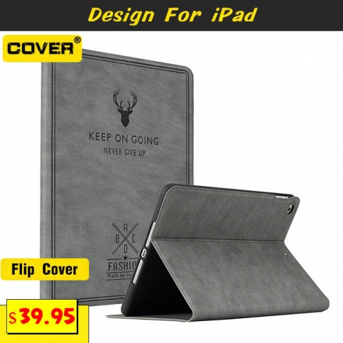 Leather Flip Cover Case For iPad 10.2/9.7 & Pro 11/10.5/9.7 & Air 5/4/3/2/1 & Mini 6/5/4/3/2/1
