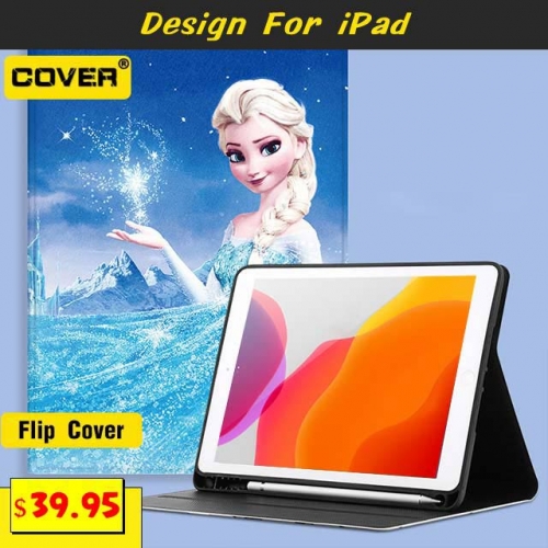 Leather Flip Cover Case For iPad 10th/10.2/9.7 & Pro 11/10.5/9.7 & Air 5/4/3/2/1 & Mini 6/5/4