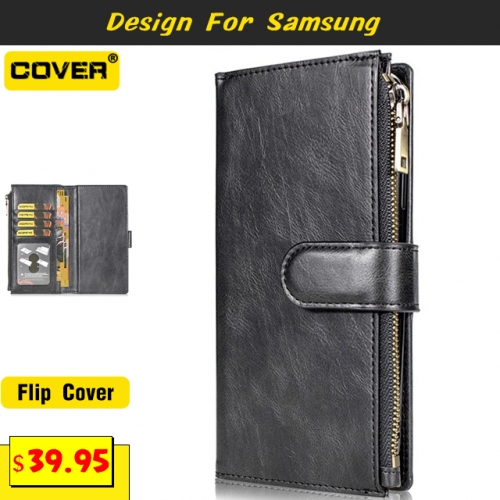 Leather Wallet Case Cover For Samsung Galaxy S20/S20 Plus/S20 Ultra/S10/S10 Plus