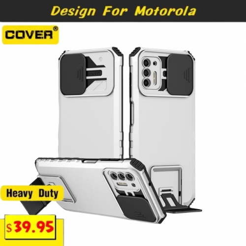 Smart Stand Shockproof Heavy Duty Case Cover For Motorola G22/G50/G30