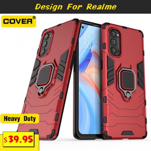 Smart Stand Shockproof Heavy Duty Case Cover For realme C21/7/7 Pro/C12/C11/6/6 Pro