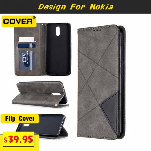 Leather Wallet Case Cover For Nokia C32/C12/G42/G22/G21/G20/G10