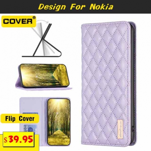 Leather Wallet Case Cover For Nokia G42/G22/G21