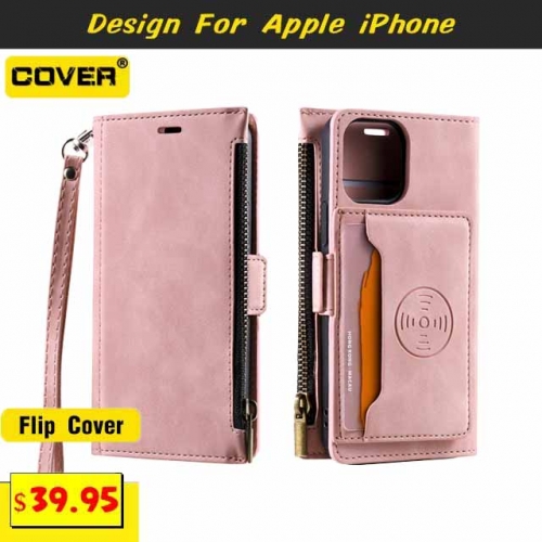 Leather Wallet Case Cover For iPhone 14/14 Plus/14 Pro/14 Pro Max/13 Mini/12 Mini/11/X/XS/XR/XS Max/SE2/8/7/6