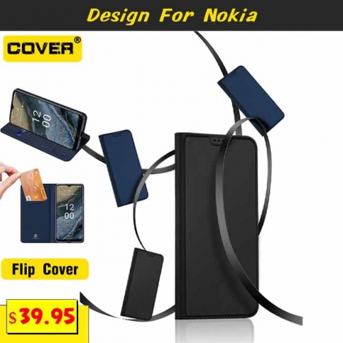 Leather Wallet Case Cover For Nokia G11 Plus