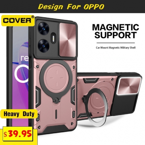 Magsafe Shockproof Heavy Duty Case Cover For OPPO Reno10/Reno10 Pro/Reno10 Pro+/8/7/A96/A54s/A16s/A53s/A74/A54/A15/A77/A53