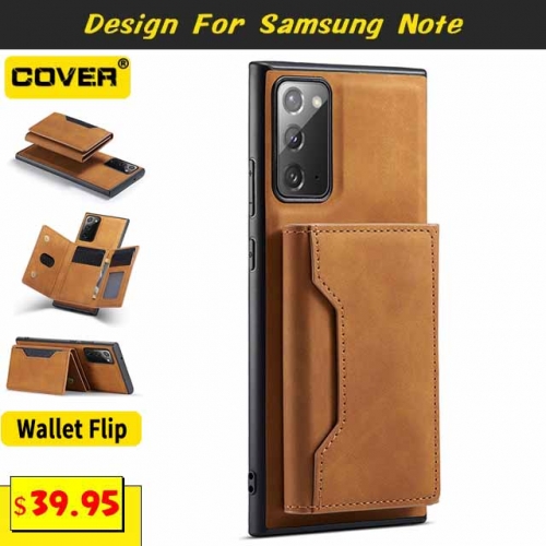 Leather Wallet Case Cover For Samsung Galaxy Note20/Note20 Ultra