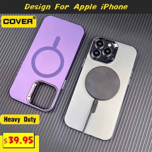 Magsafe Shockproof Heavy Duty Case Cover For iPhone 15/15 Pro/15 Pro Max/14/13/12/11