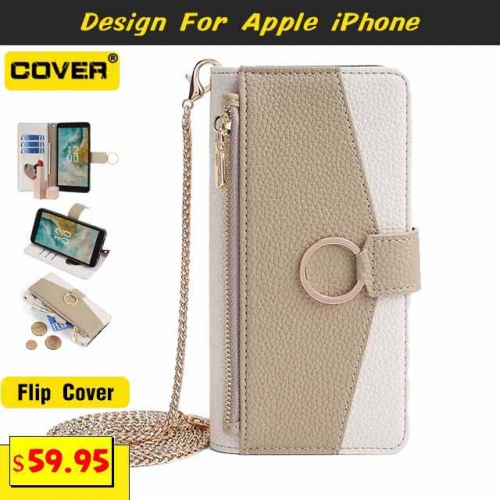 Leather Wallet Case Cover For iPhone 15/15 Plus/15 Pro/15 Pro Max/14/13/12/11/X/XS/XR/XS Max/SE3/SE2/8/7/6