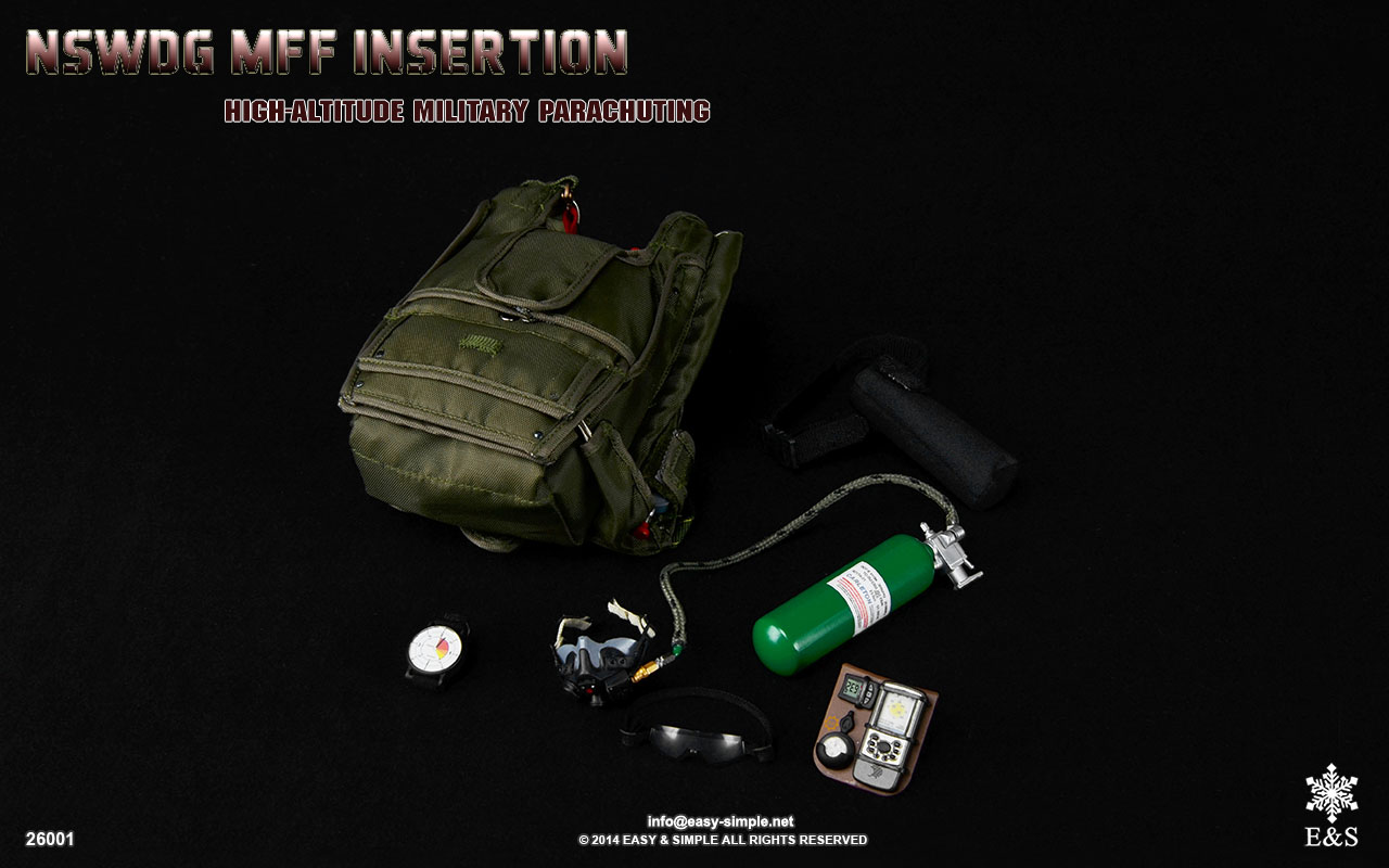 Easy&Simple 1/6 Es26001 Nswdg Mff Insertion High Altitude Military  Parachuting