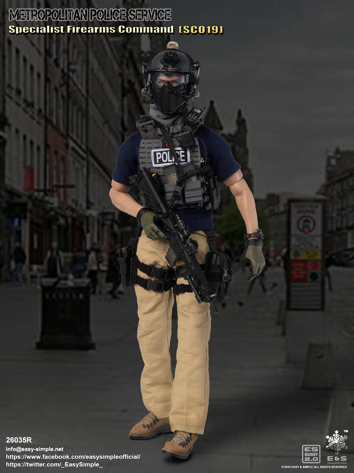 Easyandsimple 26035r British Specialist Firearms Command Sco19 2019 Version 7333