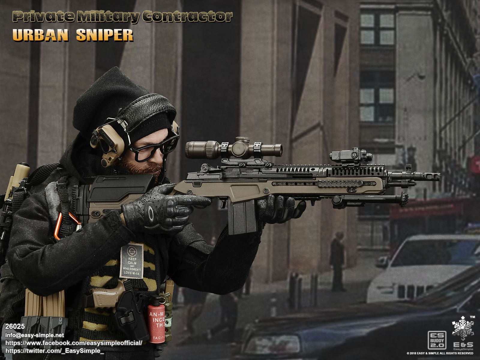 EasyandSimple 26025 Private Military Contractor Urban Sniper