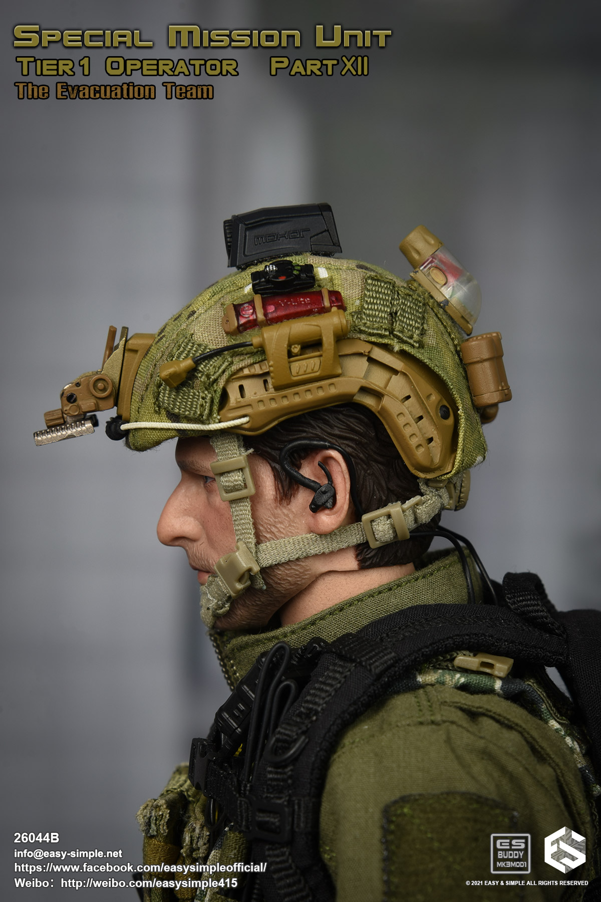 Team,Boxed 26044B Part Easy&Simple Mission Operator Tier1 Figure Special XII The Evacuation Unit