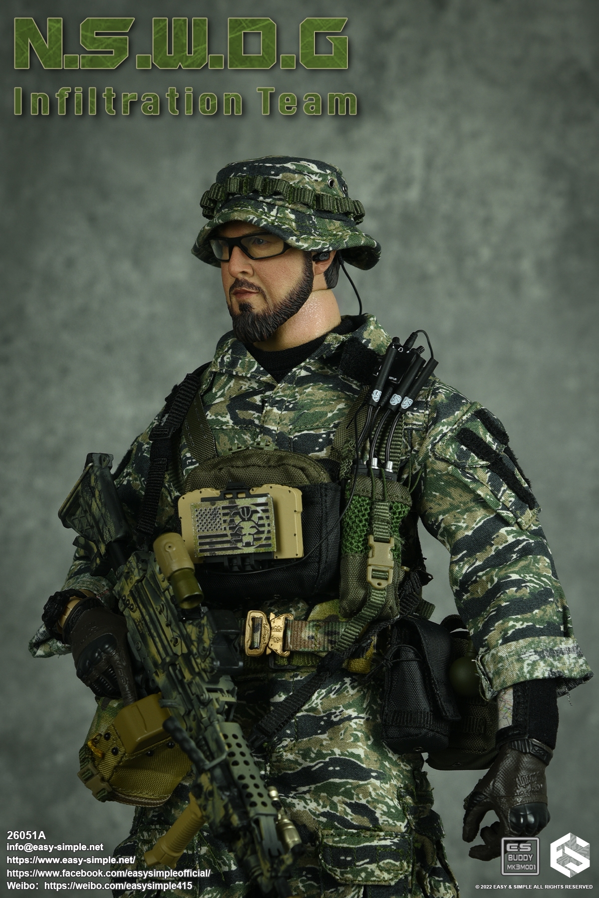 Easy&Simple 26051A N.S.W.D.G Infiltration Team,Boxed Figure
