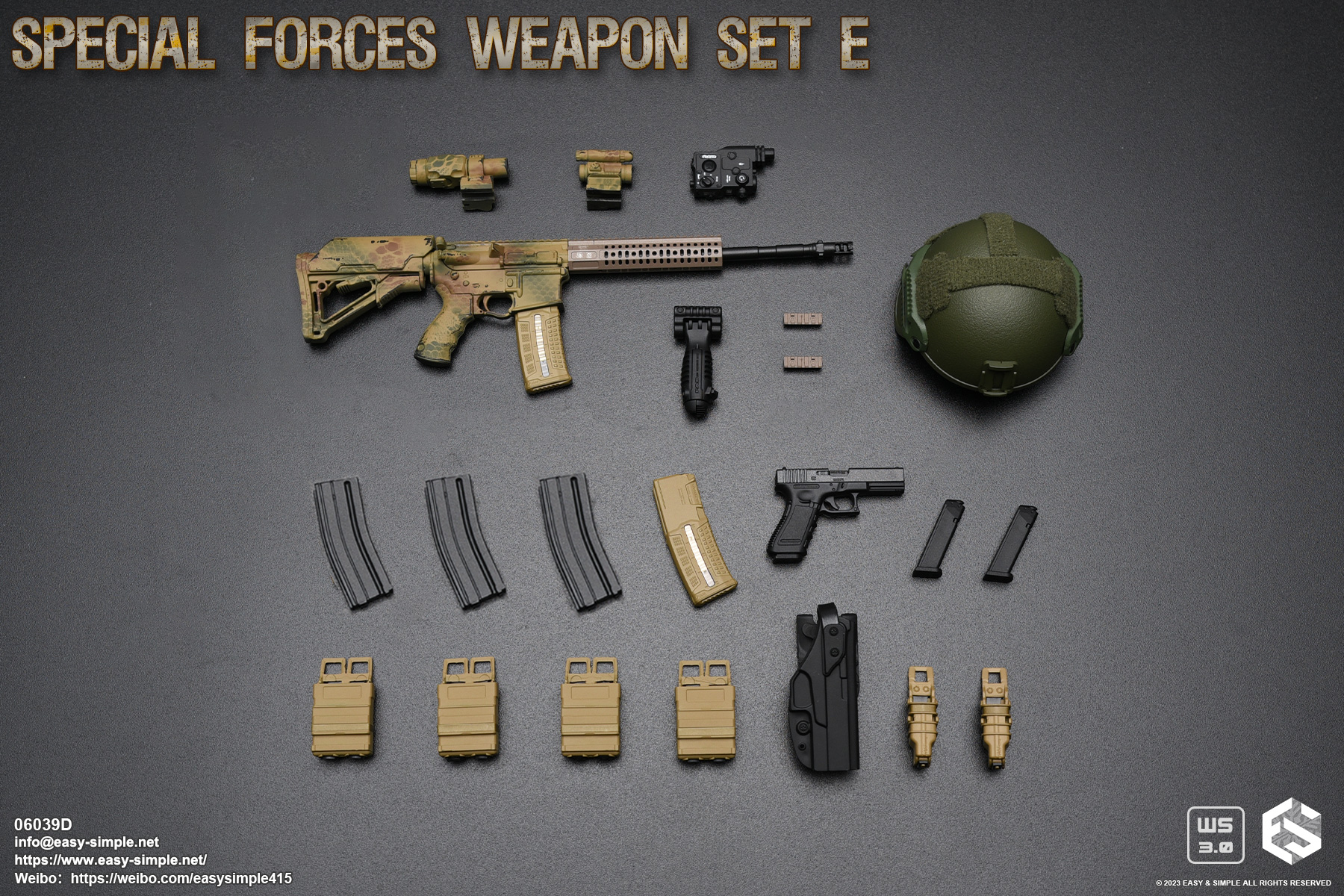 Easy&Simple 06039 Special Forces Weapon Set E,Weapon Set