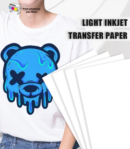 Papel de transferência de calor para camiseta leve