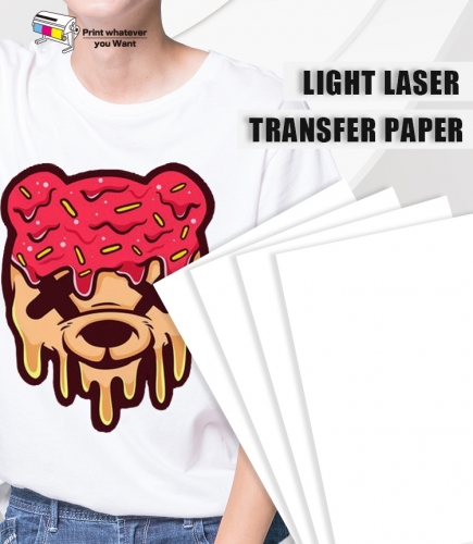 Papier de transfert thermique laser léger