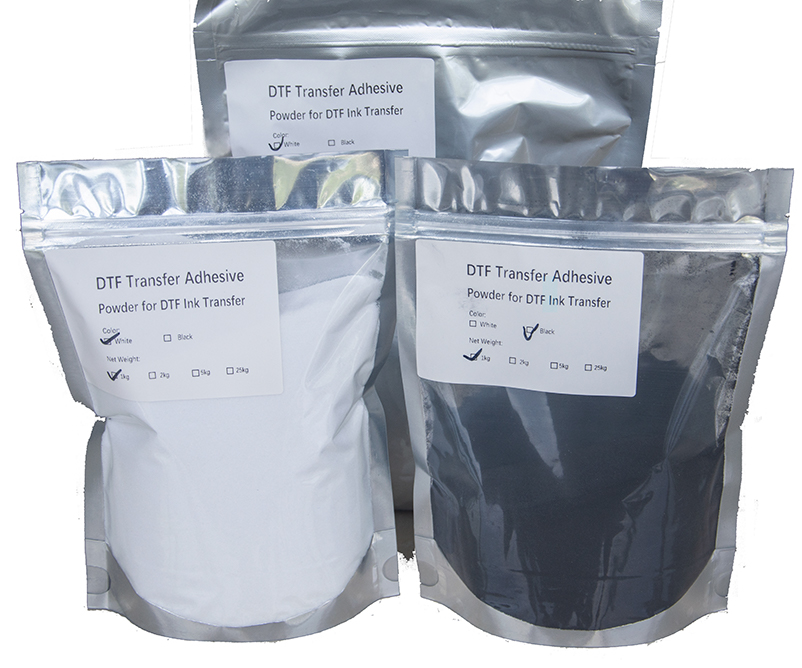 TPU DTF Powder, Digital Transfer Hot Melt Adhesive Powder Anti-sublimation  Black