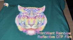 Película de PET DTF reflectante PrintWant Rainbow para impresión DTF