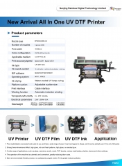 PrintWant Nueva tecnología 60cm UV DTF Rollo a rollo Impresora todo en uno PW370