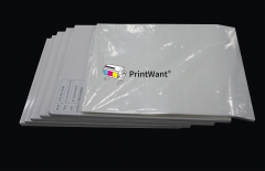 Folha PrintWant A3 Hot Peel Double Matte DTF PET Film com caixa de cor branca ou personalizada e logotipo personalizado