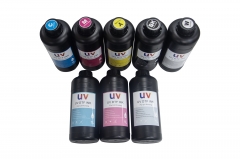 1 Liter 1000ml Neutral UV DTF Ink Wraps CMYK+W+Varnish+LC+LM RIGID UV Ink For UV DTF Printing Transfer