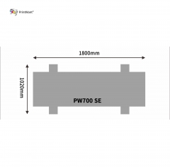 Imprimante UV DTF PrintWant PW700 SE 60 cm pour impression par transfert d'enveloppes UV DTF