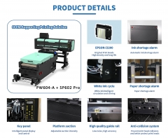 PrintWant PW604-A 4 i3200 Print Heads DTF Transfer Pet Film Pigment Printer