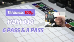 100 μm dicke, sofort heiß abziehbare DTF-Transferdruck-PET-Folie HDM010