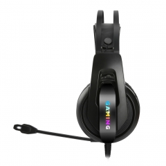 GB08 OEM 3.5mm Wired PC Gaming Headphone With LED 7 Color Lighting and Microphone