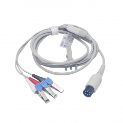 Veterinary ECG Cable with Flat Clip Connection (GA3140V)