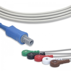 Cretiv 5 Lead Fixed ECG Cable - Snap Connector (G5127S)