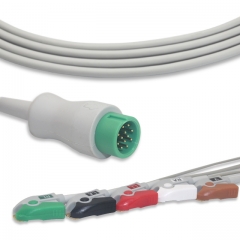 Biolight 5 Lead Fixed ECG Cable - Pinch Connector (G51133P)