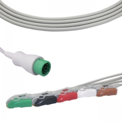 Comen 5 Lead Fixed ECG Cable - Pinch Connector (G5155P)
