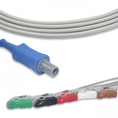 Cretiv 5 Lead Fixed ECG Cable - Pinch Connector (G5127P)