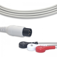 Comen 3 Lead Fixed ECG Cable - Snap Connector (G3132S)