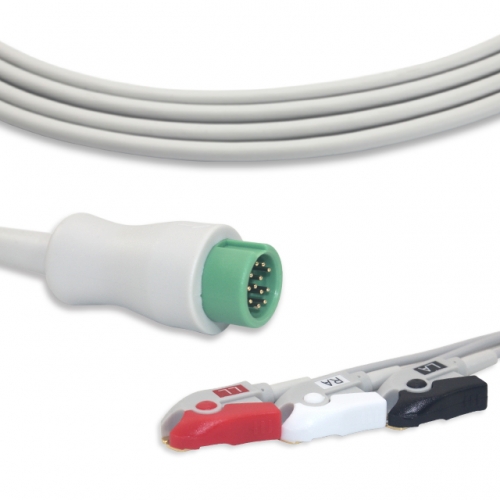 Mindray 3 Lead Fixed ECG Cable - Pinch Connector (G3143P)