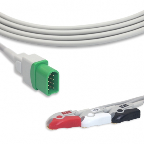 Mindray-Datascope 3 Lead Fixed ECG Cable - Pinch Connector (G3145P )