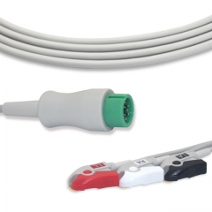 Yonker 3 Lead Fixed ECG Cable - Pinch Connector (G31118P)