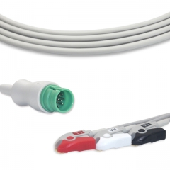 Primedic 3 Lead Fixed ECG Cable - Pinch Connector (G3159P)