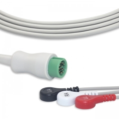 Mindray 3 Lead Fixed ECG Cable - Snap Connector (G3143S)