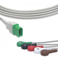 Mindray-Datascope 5 Lead Fixed ECG Cable - Snap Connector (G5145S)