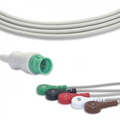 Primedic 5 Lead Fixed ECG Cable - Snap Connector (G5159S)