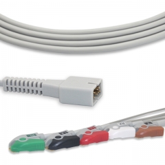 MEK 5 Lead Fixed ECG Cable - Pinch Connector (G5119P)