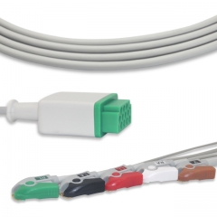 GE-Marquette 5 Lead Fixed ECG Cable - Pinch Connector (G5112P)