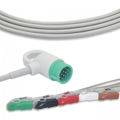 Medtronic-Physio 5 Lead Fixed ECG Cable - Pinch Connector (G5115P)