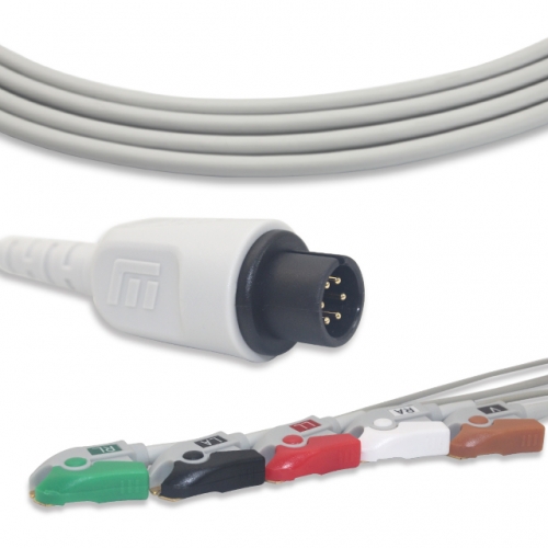 Mindray 5 Lead Fixed ECG Cable - Pinch Connector (G5141P)