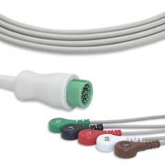 Mindray 5 Lead Fixed ECG Cable - Snap Connector (G5143S)
