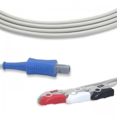 Biosys 3 Lead Fixed ECG Cable - Pinch Connector (G3105P)